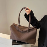 Classic Faux Suede Shell Shoulder Bag - Dahlias & Honey