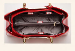 Structured Designer Satchel Handbag - Dahlias & Honey