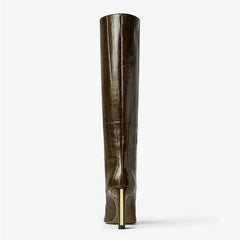 Irregular High Heels Knee High Boots - Dahlias & Honey