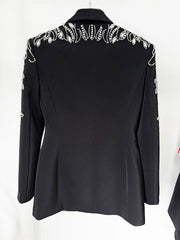 Diamonds Rhinestone Blazer & Mermaid Skirt Set - Dahlias & Honey