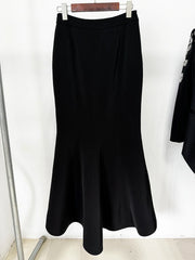 Diamonds Rhinestone Blazer & Mermaid Skirt Set - Dahlias & Honey