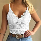 Lace Camisole V-Neck Tank Top - Dahlias & Honey