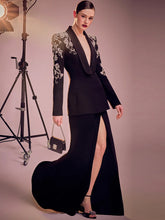 Diamonds Rhinestone Blazer & Mermaid Skirt Set - Dahlias & Honey