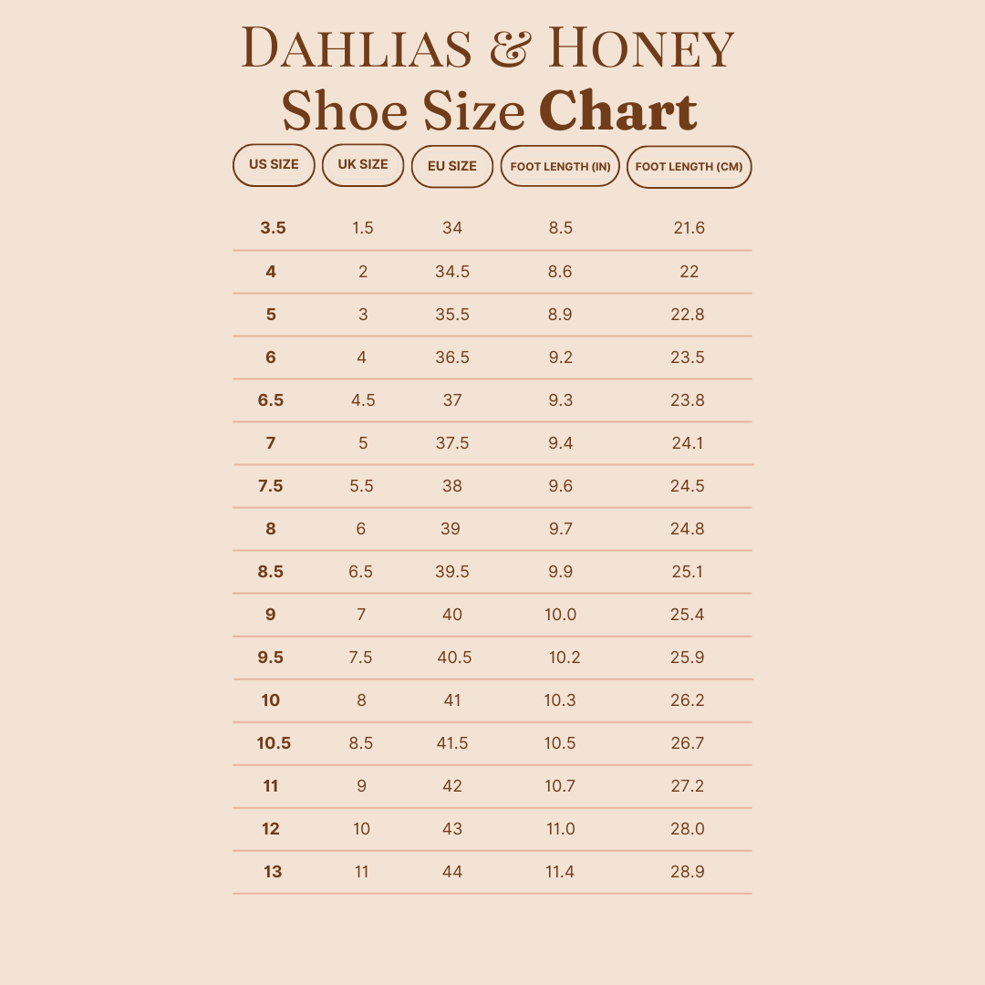 Shoe Size Chart