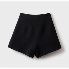 High-Waist A-Line Skort with Patchwork Detail - Dahlias & Honey 