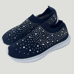 Crystal Knit Platform Sneakers - Dahlias & Honey 