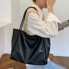 Textured Soft Tote Shoulder Bag - Dahlias & Honey 