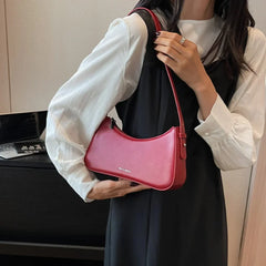Mini Soft Shoulder Bag with Saddle Silhouette - Dahlias & Honey 