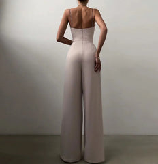 Strappy Straight-Leg Jumpsuit - Dahlias & Honey 