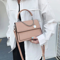 Structured PU Shoulder & Crossbody Bag - Dahlias & Honey 