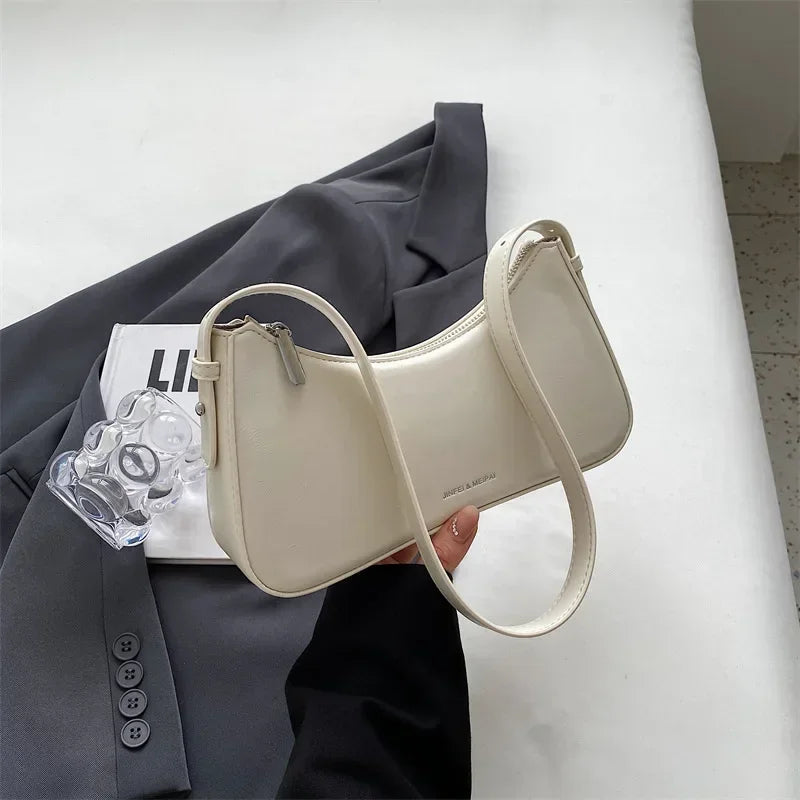 Mini Soft Shoulder Bag with Saddle Silhouette - Dahlias & Honey 