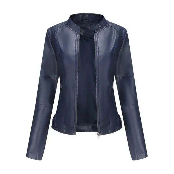 Faux Leather Moto Jacket - Dahlias & Honey 