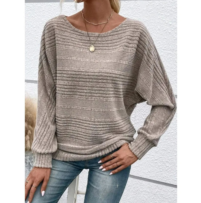 Dolman Sleeve Pullover Top - Dahlias & Honey 