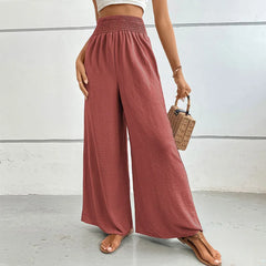 Wide Leg Ankle-Length Pants with Pockets - Dahlias & Honey 