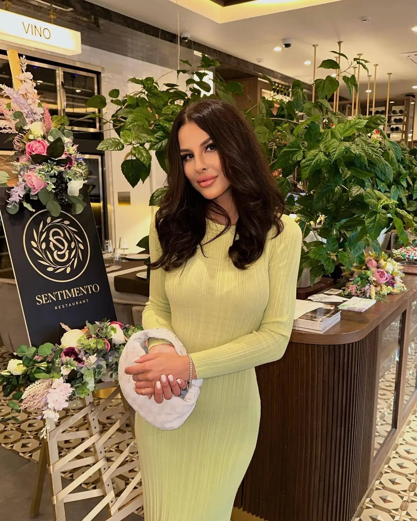 Long Sleeve Knit Column Dress - Dahlias & Honey 