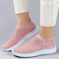 Crystal Knit Platform Sneakers - Dahlias & Honey 