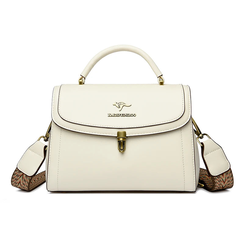 Riveted PU Leather Crossbody Tote - Dahlias & Honey 