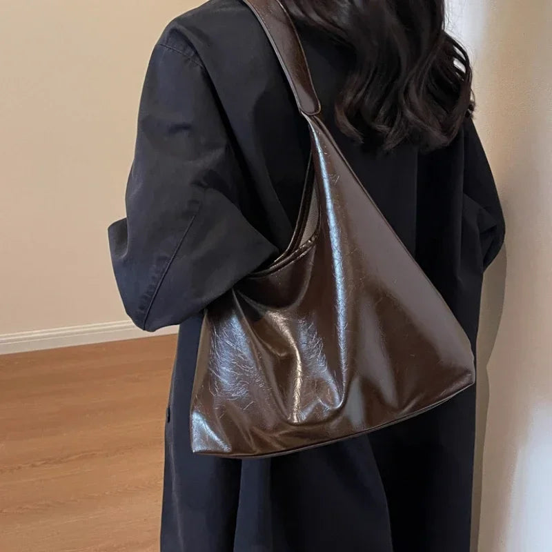 Retro Shoulder Tote Bag - Dahlias & Honey 