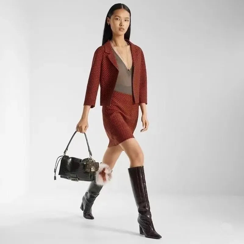 Irregular High Heels Knee High Boots - Dahlias & Honey 