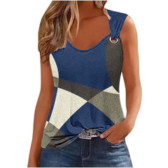 Floral Hollow Out Sleeveless Top - Dahlias & Honey 