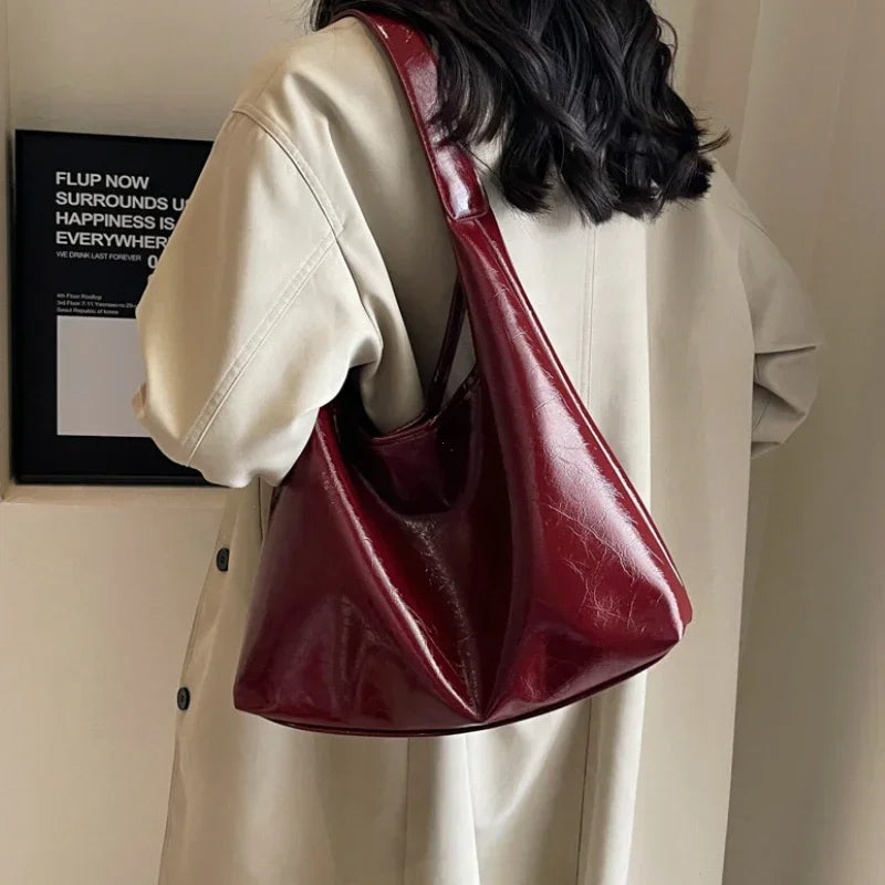 Retro Shoulder Tote Bag - Dahlias & Honey 