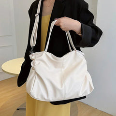 Soft Faux Leather Hobo Shoulder Tote - Dahlias & Honey 