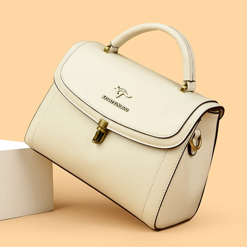 Riveted PU Leather Crossbody Tote - Dahlias & Honey 