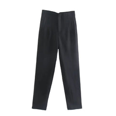 High-Waist Pencil Trousers - Dahlias & Honey 