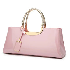 Structured Designer Satchel Handbag - Dahlias & Honey 