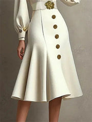 Pleated V-Neck A-Line Dress with Belted Waist - Dahlias & Honey 