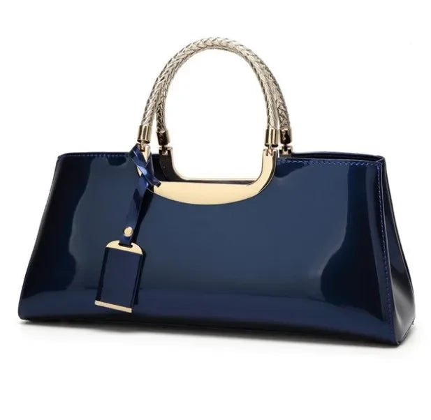 Structured Designer Satchel Handbag - Dahlias & Honey 