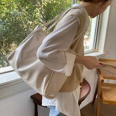 Textured Soft Tote Shoulder Bag - Dahlias & Honey 
