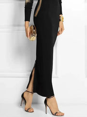 Floral Printed Boat Neck Maxi Dress - Dahlias & Honey 