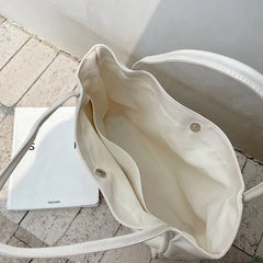 Textured Soft Tote Shoulder Bag - Dahlias & Honey 