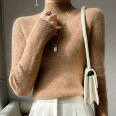 Half Turtleneck Knit Sweater - Dahlias & Honey 