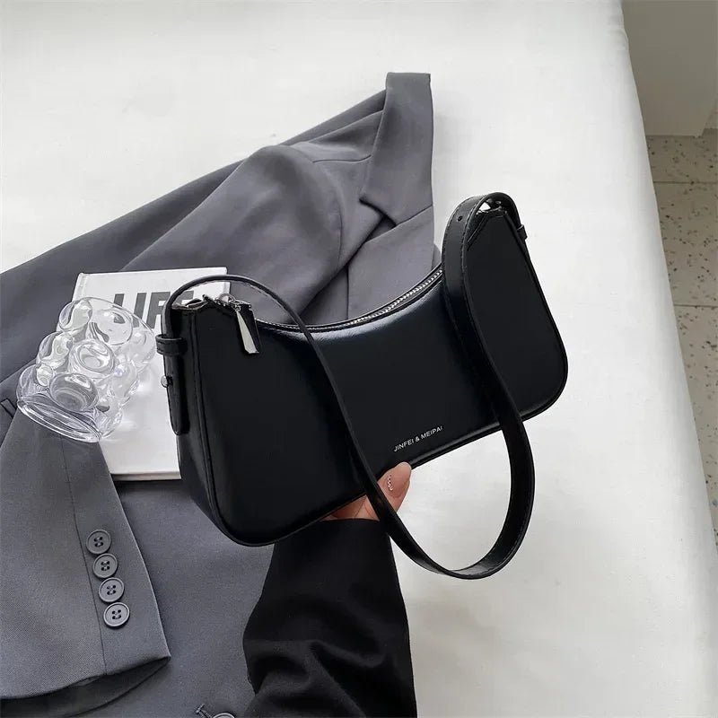 Mini Soft Shoulder Bag with Saddle Silhouette - Dahlias & Honey 