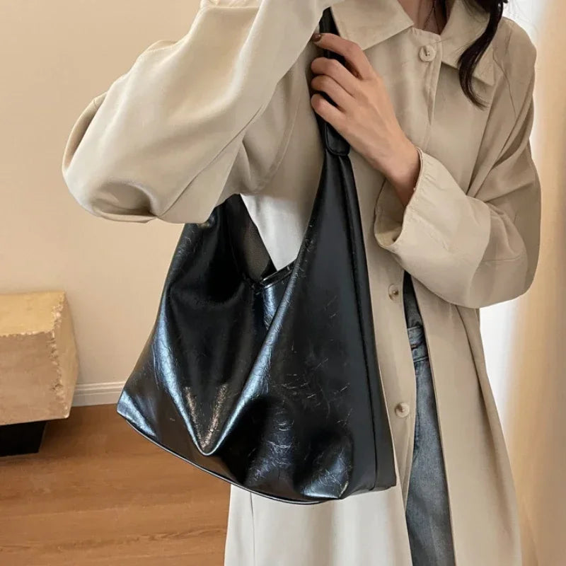 Retro Shoulder Tote Bag - Dahlias & Honey 